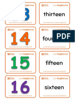 Flashcards Numbers 13 24