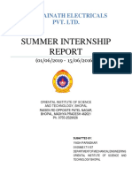 Summer Internship: Shri Sainath Electricals Pvt. LTD