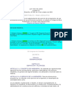 Ley 842 de 2003 Ejercicio de la Ingenerieria en Colombia.pdf