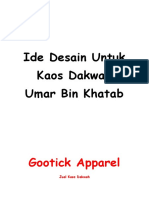 Ide Desain Untuk Kaos Dakwah Umar Bin Khatab