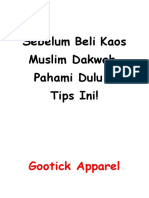 Sebelum Beli Kaos Muslim Dakwah, Pahami Dulu 4 Tips Ini!