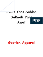 Jenis Kaos Sablon Dakwah Yang Awet