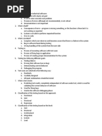 Software Testing Midterm 1 Preparation Questions