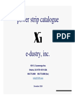 Power Strip Catalogue: E-Dustry, Inc
