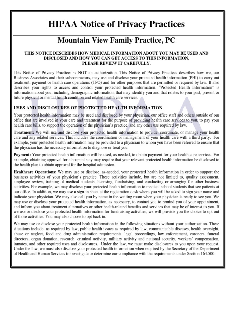 notice-of-privacy-practices-revised-11-pdf-health-informatics-health-insurance-portability-and-accountability-act