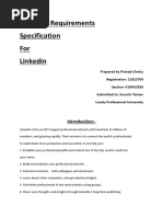 Srs Document On Linkedin