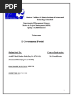  Report on  Primavera