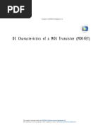 DC Characteristics of A MOS Transistor (MOSFET) : Created in COMSOL Multiphysics 5.4