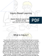 Inquiry-Based Learning: Sarah Davis & Laura Oehler