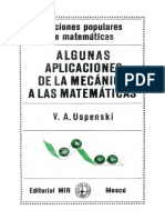 Algunas Aplicaciones de La Mecánica A Las Matemáticas PDF