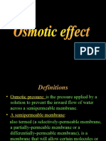 Osmotic Effect