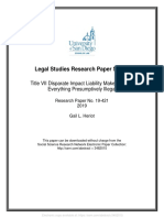 Title VII Disparate Impact Liability Makes Almost Everything Presumptively Illegal … It Gives the Federal Bureaucracy Extraordinary Discretionary Power. But What Does It Do to the Rule of Law? And Who Benefits?