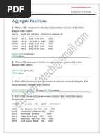 SQL Aggregate Functions