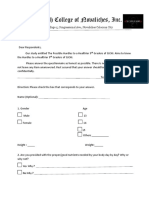 SJCNI 9th Graders Health Hurdles Survey