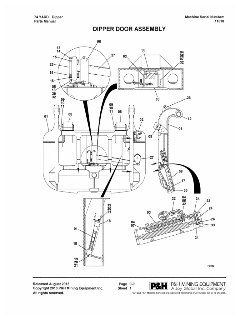 Dipper Door Assembly Part No R729f1 Pdf Pdf Screw Equipment