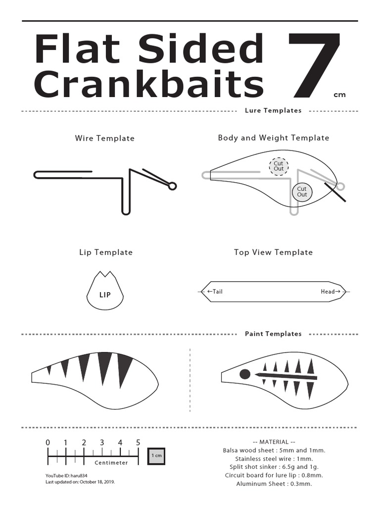 crankbait fishing lure templates Fishing Lure Template Guide PDF