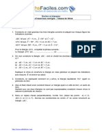 Droites, Triangles - Exercices Corrigés 5ème