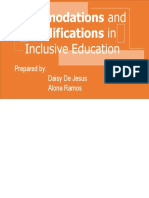 Accomodations and Modifications In: Inclusive Education