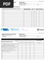 Equipment/machinery Checklist School Name:: - Manual