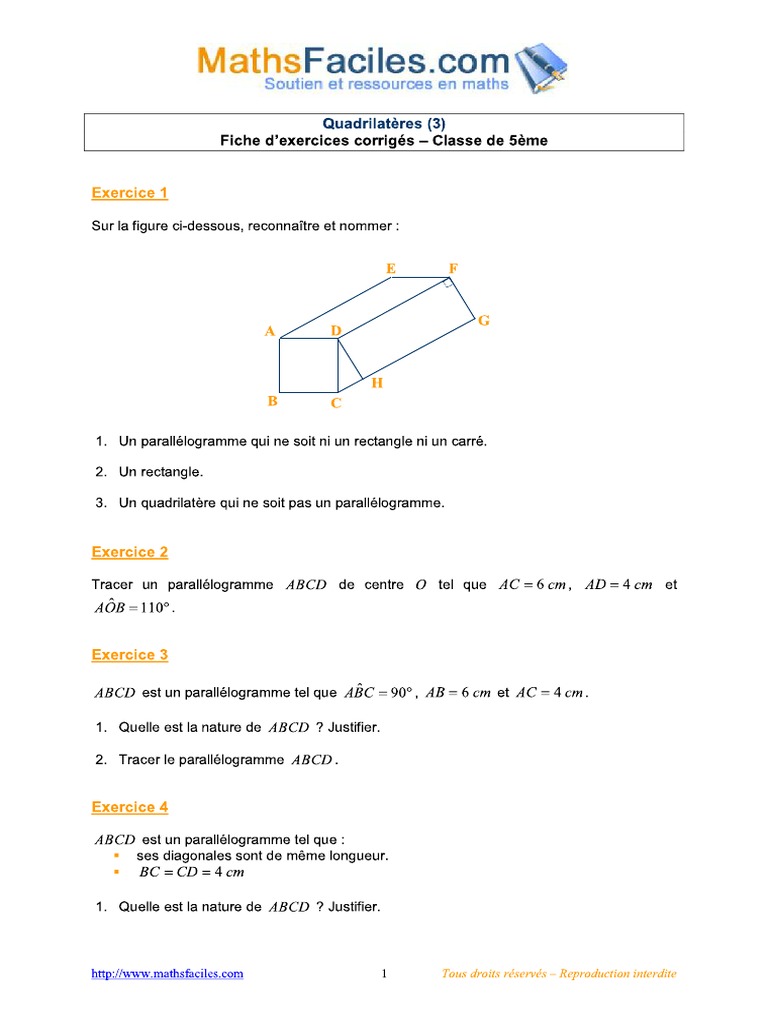 Exercice Corrige Transmath 5eme Pdf Gratuit