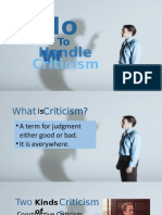 How to Handle Criticism Constructively