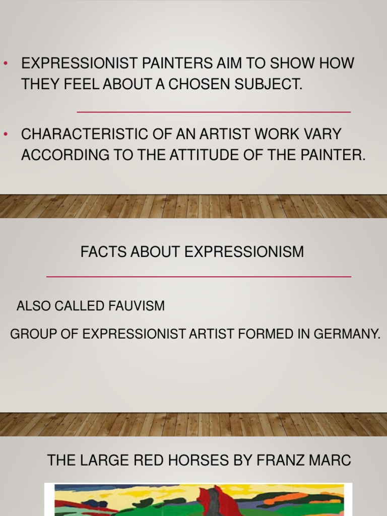 Expressionism: Key Artists & Works | PDF | Poetry | Classics