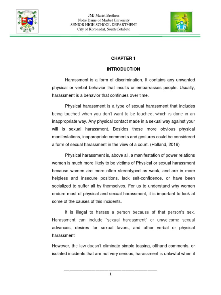 sexual harassment research paper