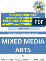 Division Seminar Workshop For Mapeh Teachers: Fundamentals of Arts and Design Level 2