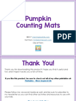 Pumpkin Counting Mats