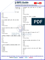 Expected Simplification Questions PDF for IBPS PO and Clerk Prelims 2019