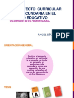 El Proyecto Curricular en Secundaria en El Modelo Educativo