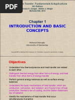 Introduction and Basic Concepts: Heat and Mass Transfer: Fundamentals & Applications