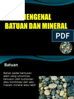 Mengenal Batuan & Mineral