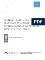 Econometria de Séries Temporais: Impactos Econômicos em Gases Estufa