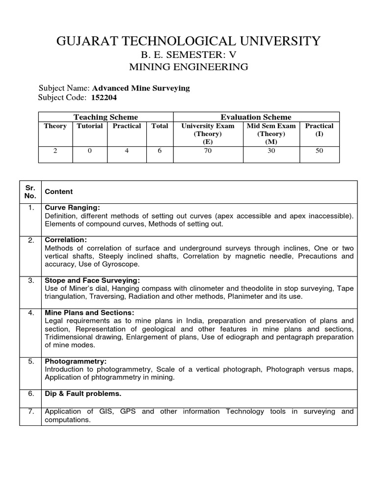 Advanced Mine Surveying Pdf Pdf