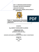 Yacimientos o Depósitos Epitermales