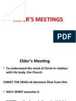 5 Elder's Meeting