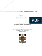 Biodiesel Production From Coconut Oil: Samani Carel Tupufia