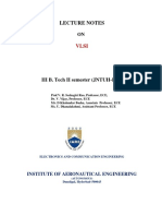 Lecture Notes: III B. Tech II Semester (JNTUH-R15)