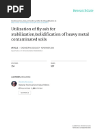 Utilization of Fly Ash For Stabilization/solidification of Heavy Metal Contaminated Soils