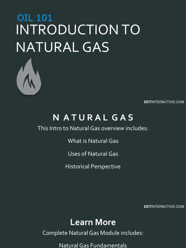 Introduction to Natural Gas Overview | PDF | Natural Gas | Petroleum
