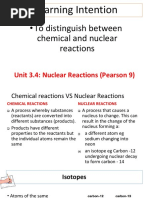 3.4 Nuclear Reactions YEAR 9