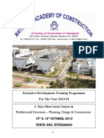 EDP Programme on Prefabricated Structures - Planning, Design & Construction- 18 & 19 Oct 2019