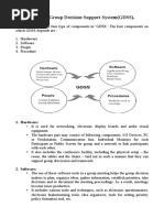 Components of Group Decision Support System (GDSS) .: 1. Hardware