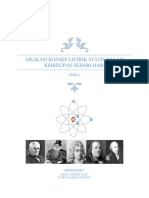 Aplikasi Konsep Listrik Statis Dalam Kehidupan Sehari