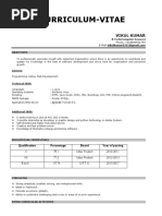 Curriculum-Vitae: Vikul Kumar