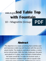 Recycled Table Top With Fountain: 10 - Magnetite (Group 1a & 1b)