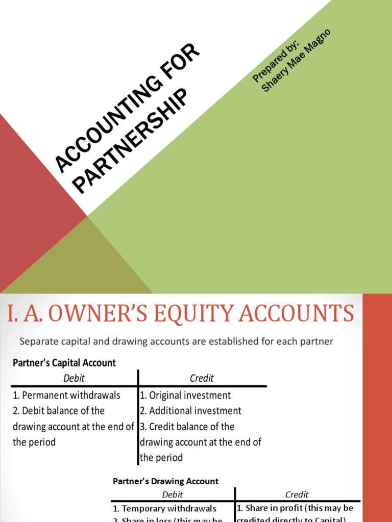 Partnership Accounting Guide | PDF | Debits And Credits | Partnership