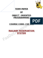 Project Report On Railway Reservation System PDF