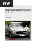 Evolution and History of Mercedes Models Over Years